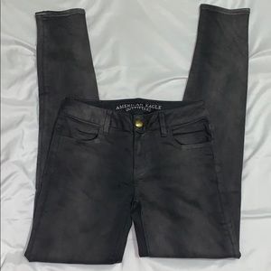 American Eagle gray skinny jeans